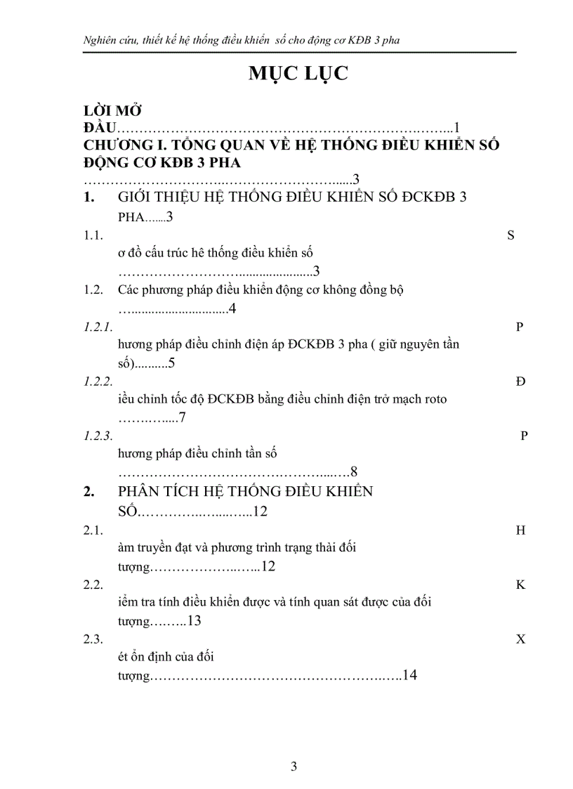 Nghiên cứu thiết kế hệ thống điều khiển số cho động cơ KĐB 3 pha
