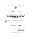 Nghiên cứu hoàn thiện phương thức lập dự toán ngân sách nhà nước Việt Nam