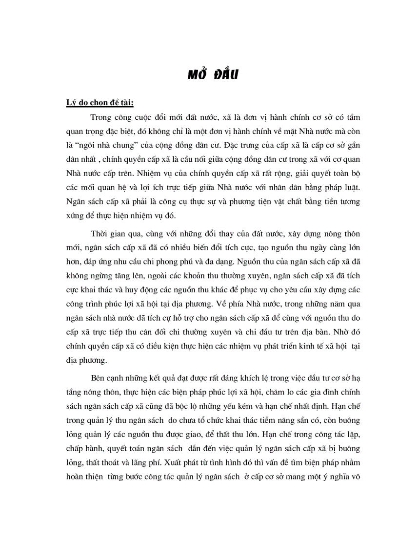 Quản lý ngân sách cấp xã tại tỉnh Lâm Đồng