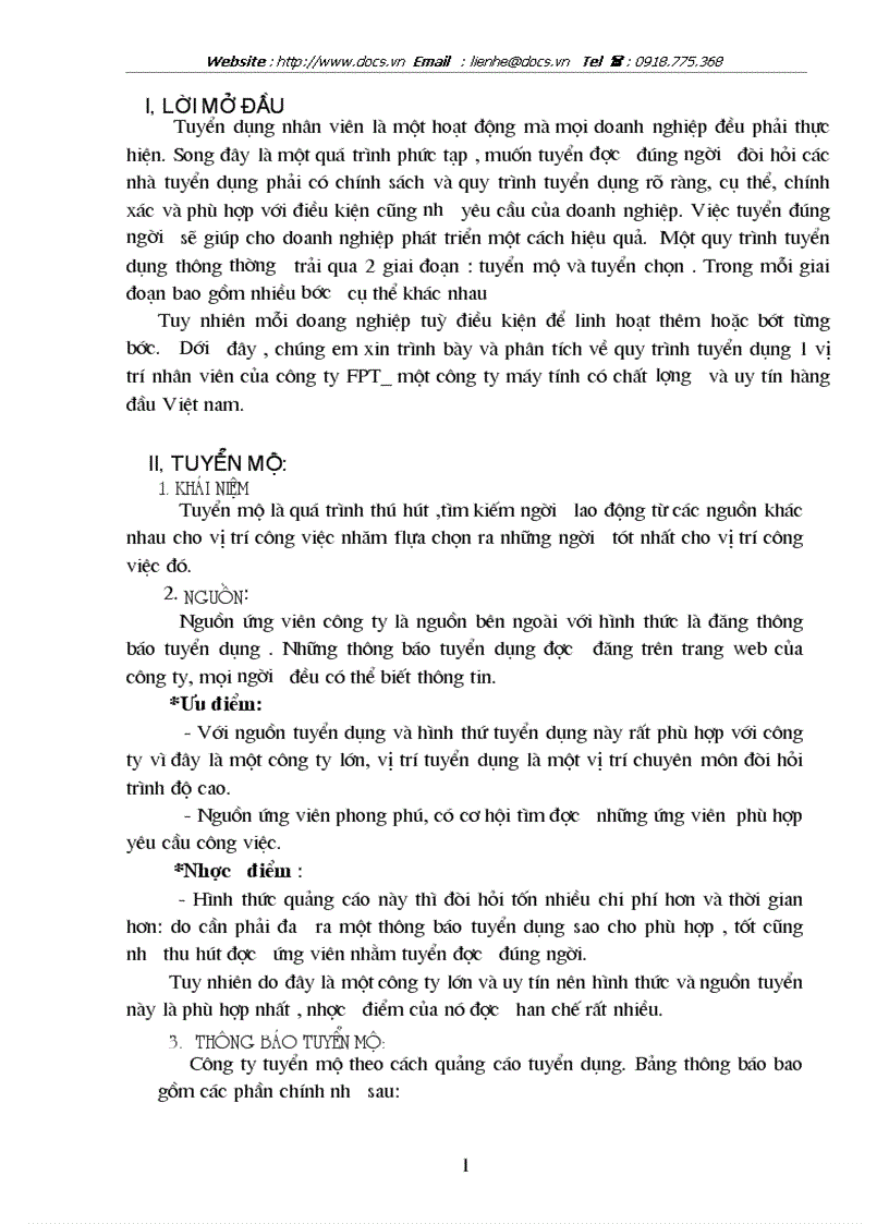 Tuyển mộ nhân sự