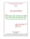 Cơ sở khoa học đánh giá triển vọng dầu khí tại một khu vực tích tụ địa phương mỏ bạch hổ