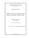 Nghiên cứu khả năng chiết palađi II bằng tác nhân chiết PDA và một số amin