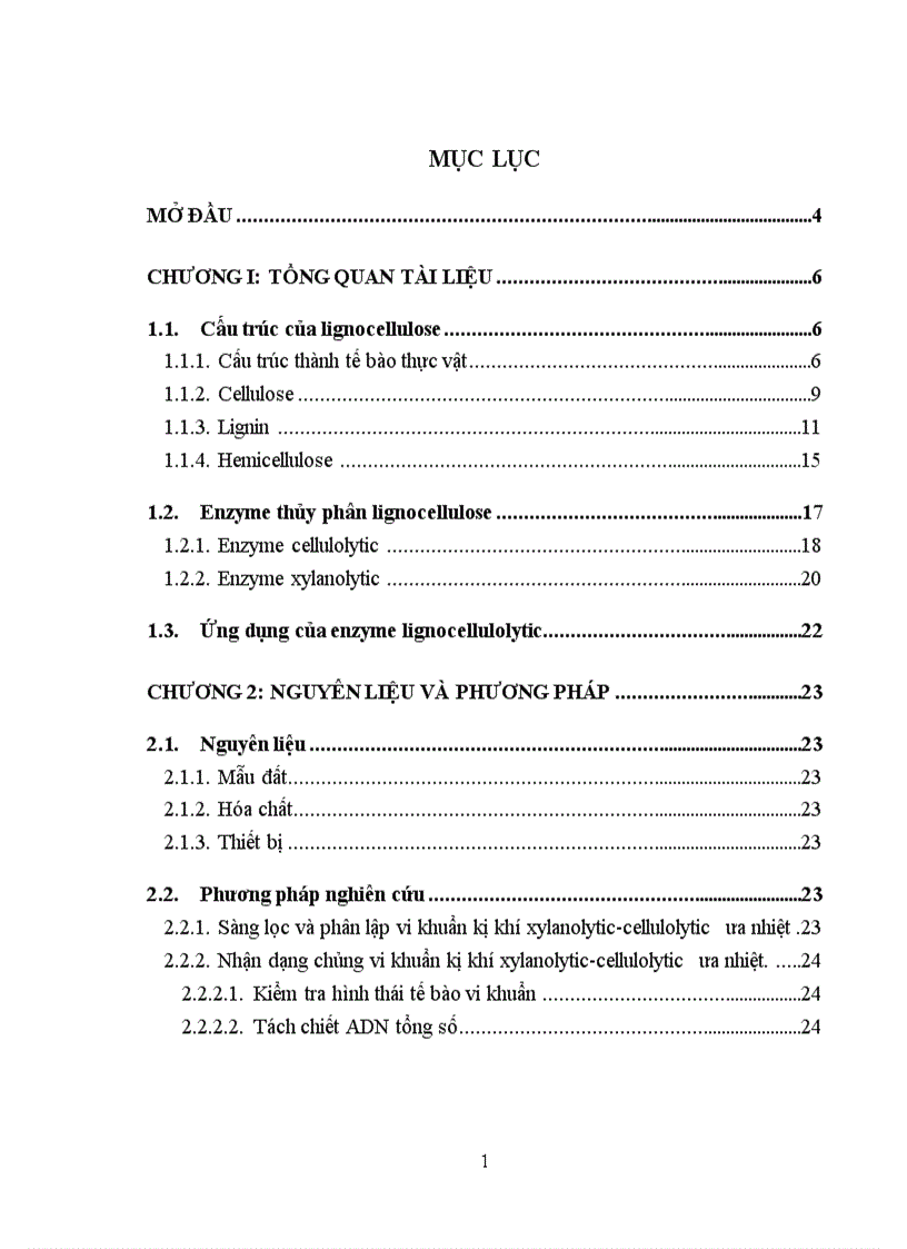 Bước đầu nghiên cứu enzyme xylanolytic và cellulolytic từ một chủng vi khuẩn ưa nhiệt