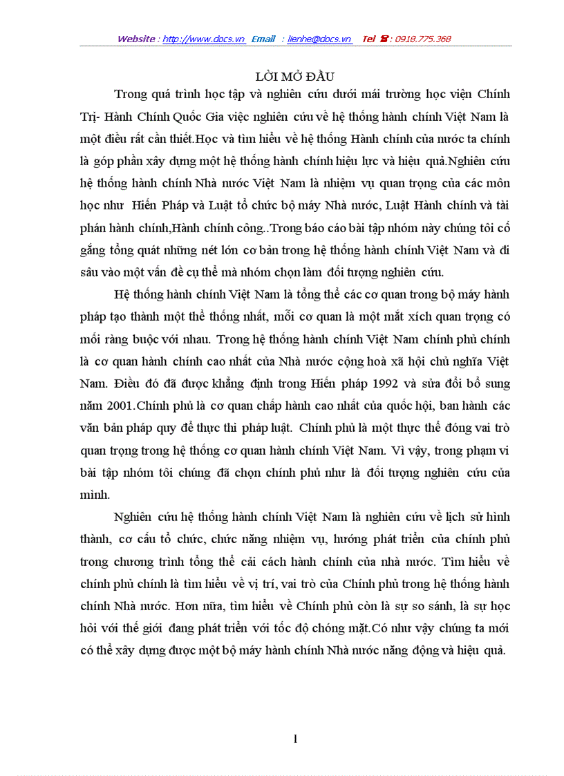 Lịch sử hình thành và phát triển của chính phủ việt nam