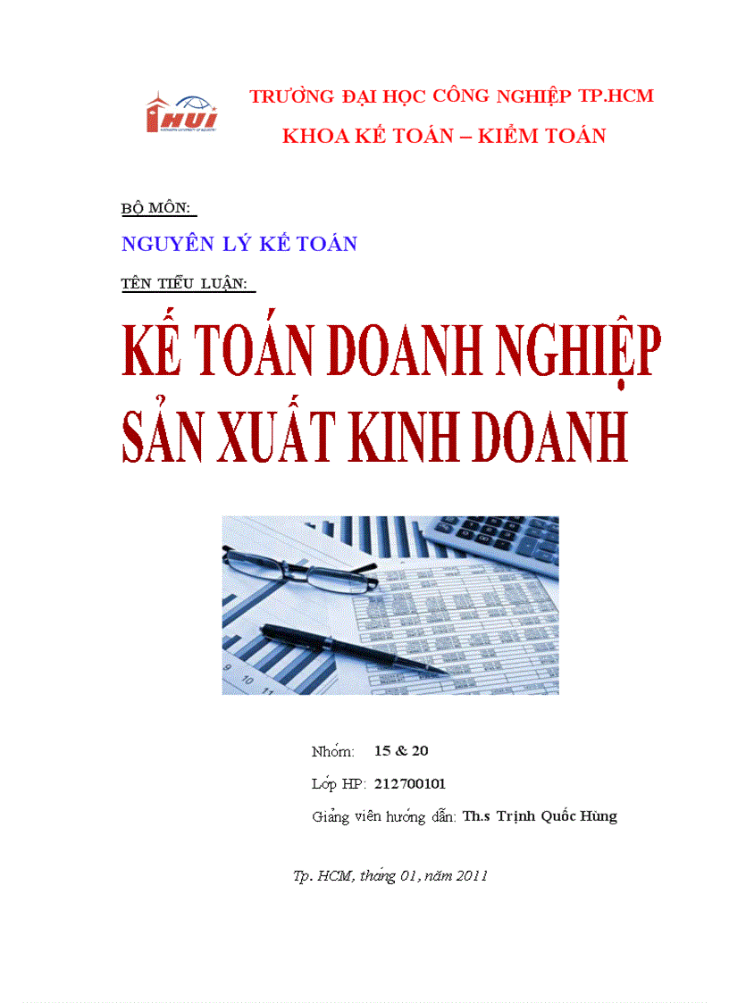 Kế toán doanh nghiệp sản xuất kinh doanh