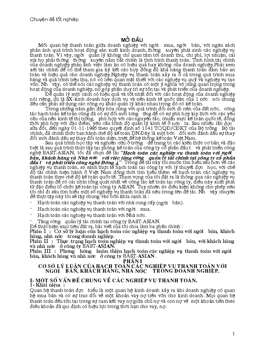 Hạch toán các nghiệp vụ thanh toán với người bán khách hàng và Nhà nước với việc tăng cường quản lý tài chính tại công ty cổ phần đầu tư và phát triể