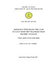 Khảo sát tình trạng việc làm của cựu sinh viên ngành kế toán đại học an giang