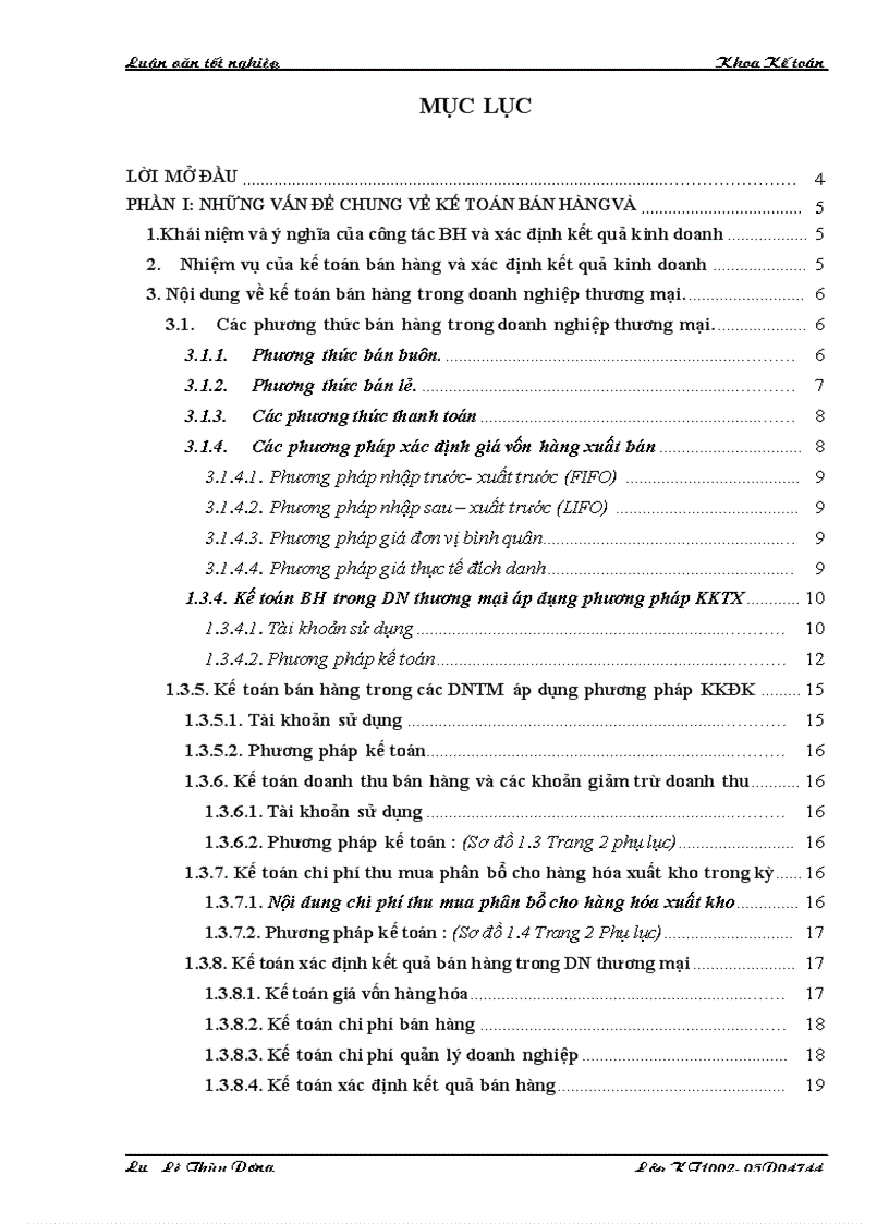 Hoàn thiện công tác kế toán bán hàng và xác định kết quả kinh doanh tại Công ty TNHH Hoàng Bách