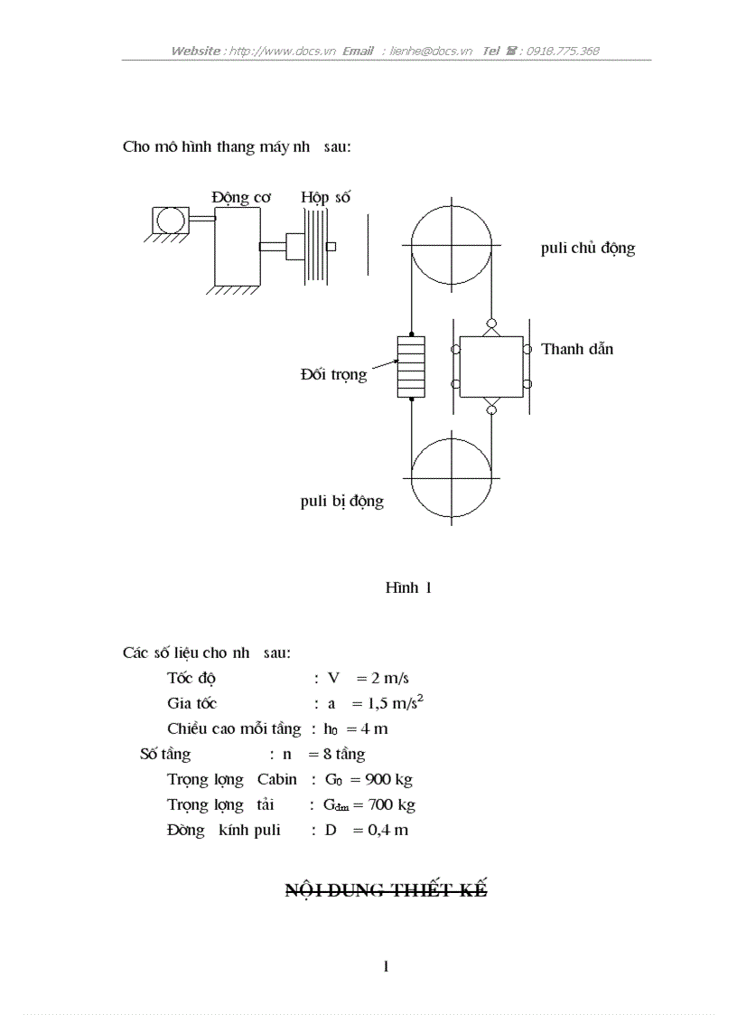 Thiết kế thang máy chở người