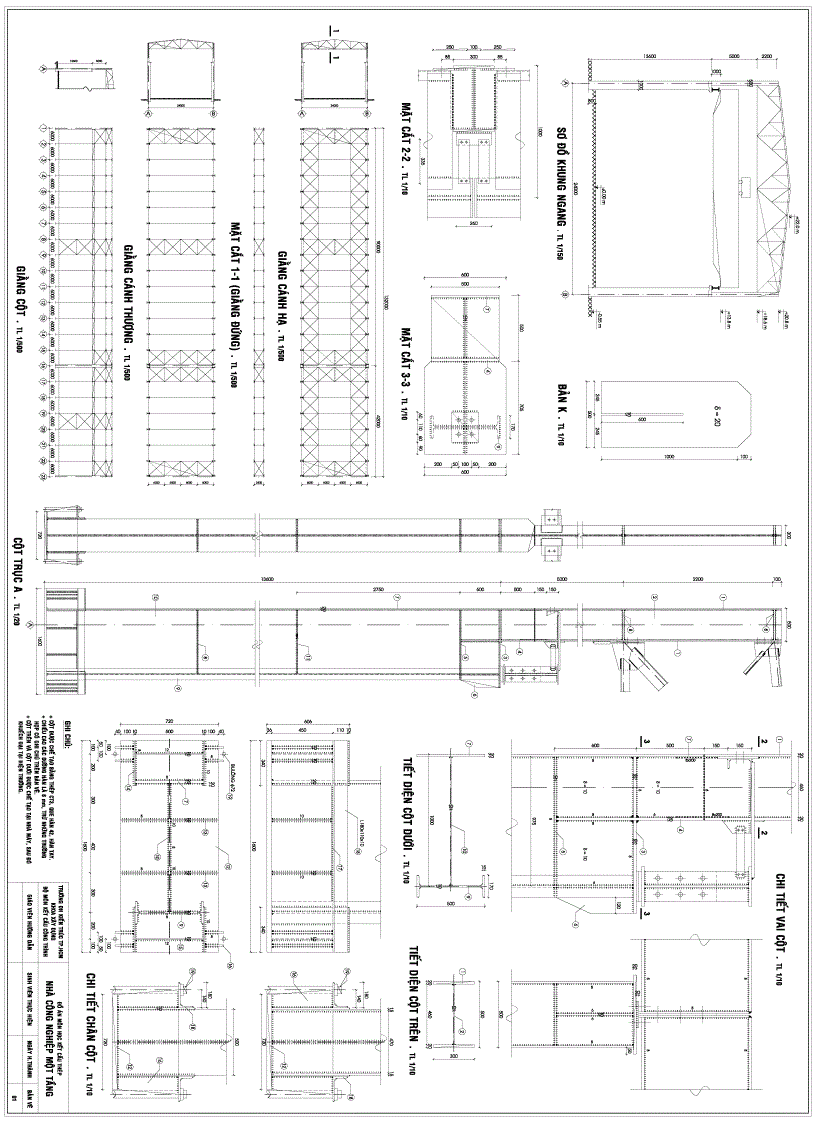 Đồ án kết cấu thép Đh kiến trúc tp hcm