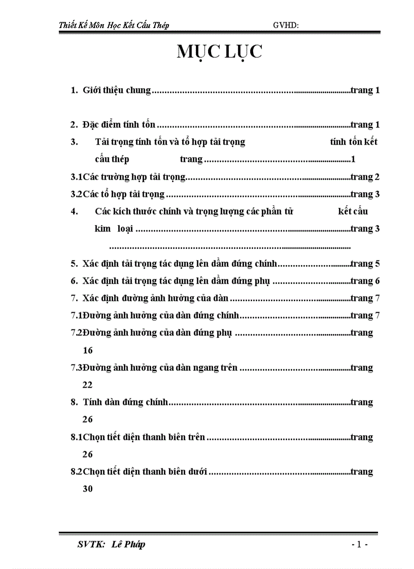 Thiết kế Kết cấu kim loại cầu trục kết cấu kiểu dàn