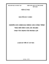 LUẬN ÁN TIẾN SỸ CƠ HỌC Nghiên cứu giảm dao động cho công trình theo mô hình con lắc ngược chịu tác dụng của ngoại lực