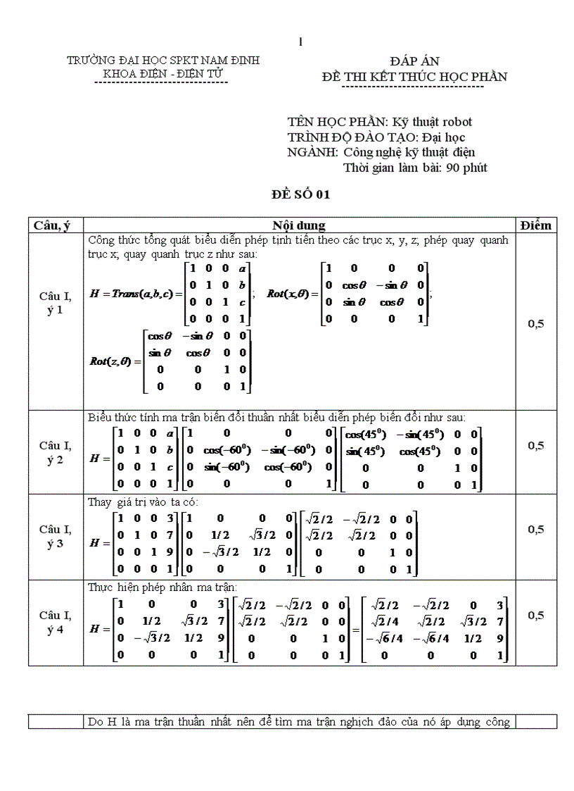 Kỹ thuật Rôbôt