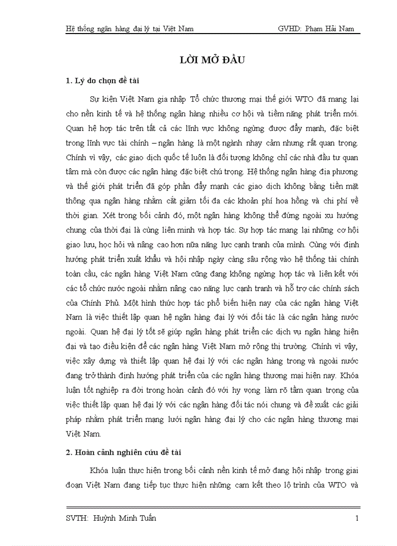 Giải pháp nhằm phát triển quan hệ đại lý cho các ngân hàng Việt Nam