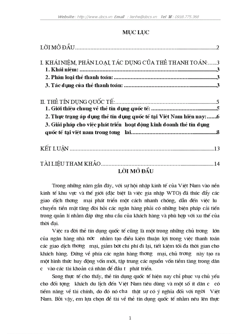 Thẻ tín dụng quốc tế ứng dụng tại VN hiện thực triển vọng thách thức