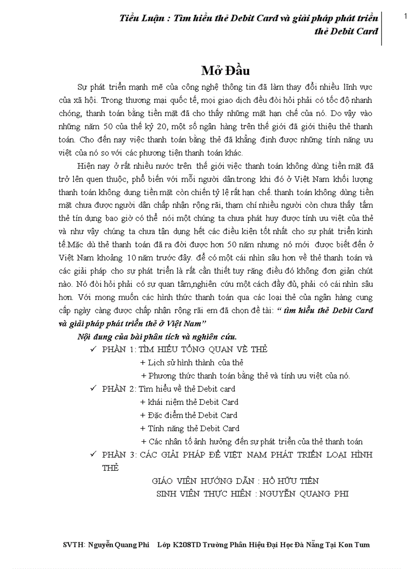 Tìm hiểu thẻ Debit Card và giải pháp phát triển thẻ Debit Card