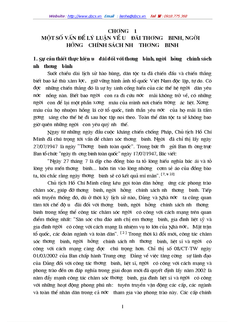 Lý luận về ưu đãi thương binh người hưởng chính sách như thương binh