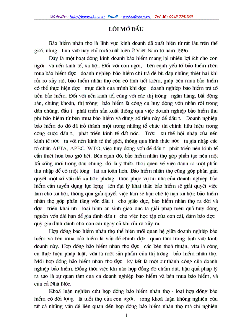 Lý luận cơ bản về chấm dứt hợp đồng bảo hiểm nhân thọ