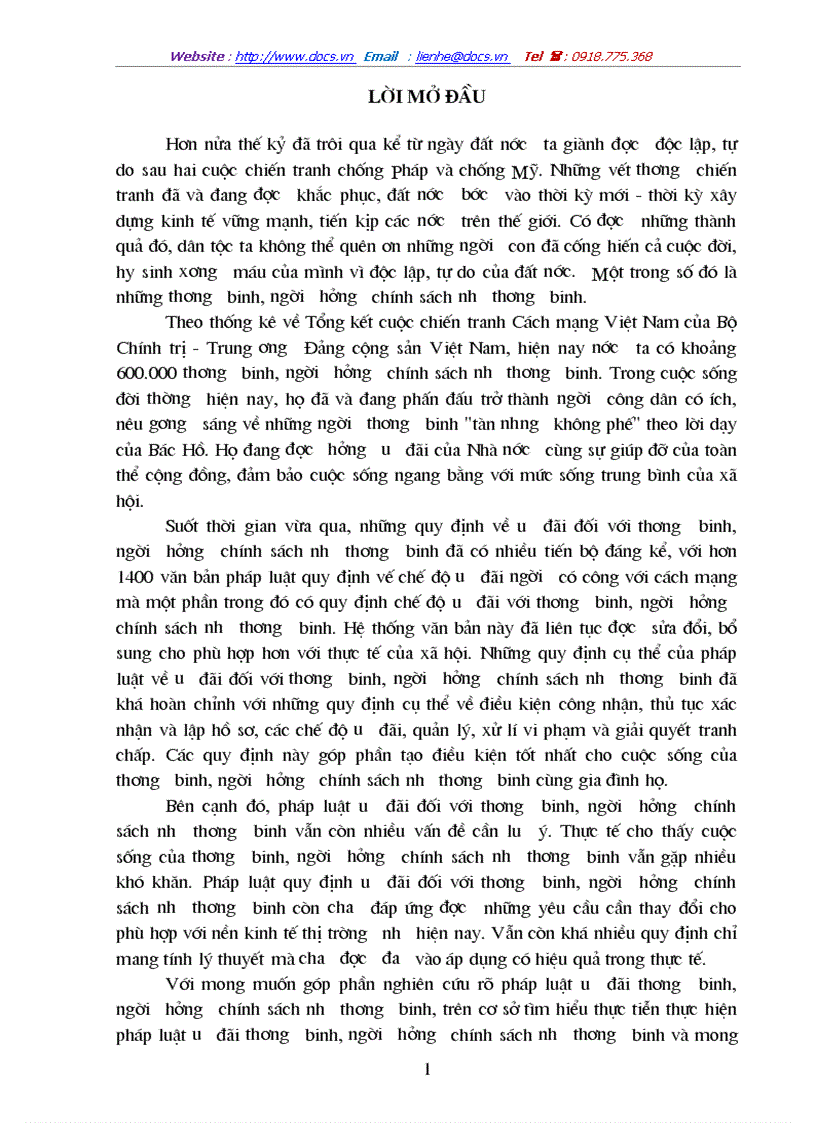 Pháp luật ưu đãi thương binh người hưởng chính sách như thương binh một số vấn đề lý luận và thực tiễn