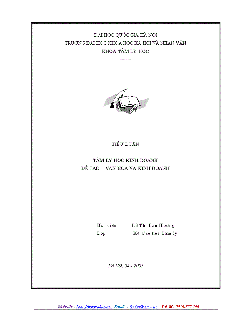 Văn hoá và kinh doanh