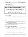 Một số giải pháp nhằm nâng cao hiệu quả kinh doanh tại Tổng Công ty Cổ phần đường sông Miền Nam