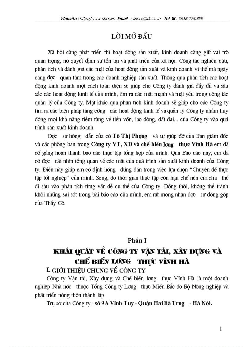 Kiến nghị và giải pháp nhằm hoàn thiện công tác quản trị doanh nghiệp tại công ty vận tải xây dựng và chế biến lương thực vĩnh hà