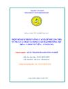 Một số giải pháp nâng cao lợi nhuận cho vùng lúa chất lượng cao tại phường mỹ hòa long xuyên an giang