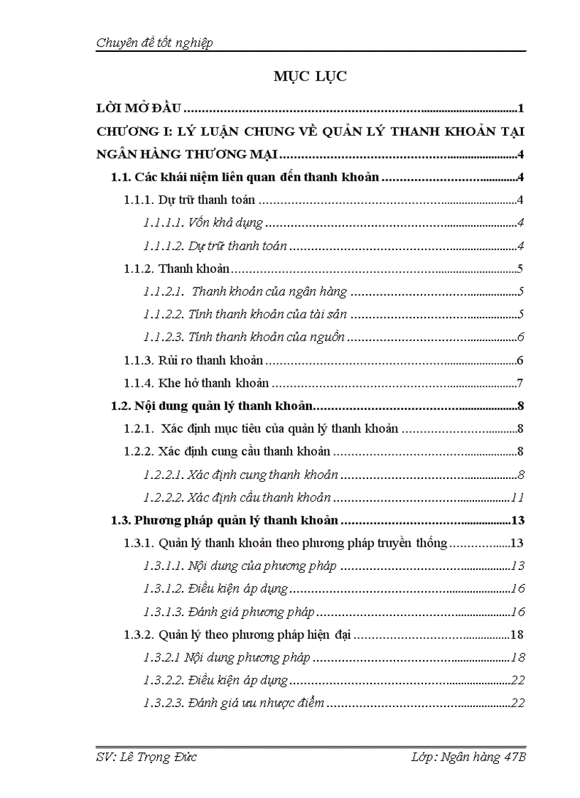 Lý luận chung về quản lý thanh khoản tại ngân hàng thương mại