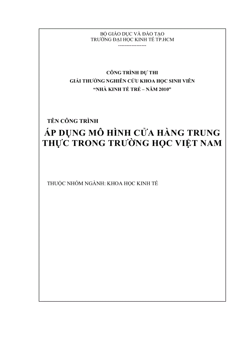 Áp dụng mô hình cửa hàng trung thực trong trường học việt nam