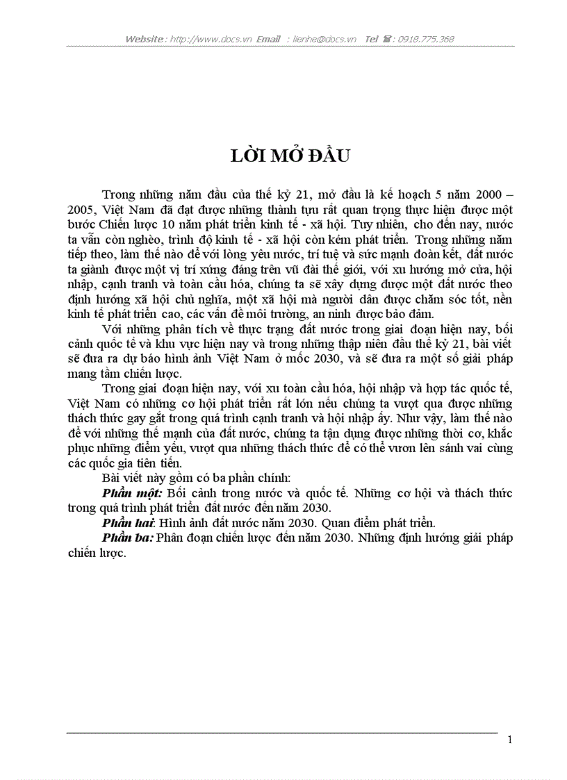 Hình ảnh VN năm 2030