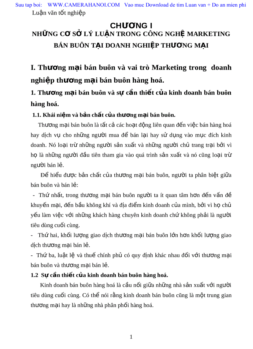 Luận văn tốt nghiệp Tình hình vận hành công nghệ marketing bán buôn hàng hạt nhựa và sắt thép tại công ty cung ứng dịch vụ hàng không