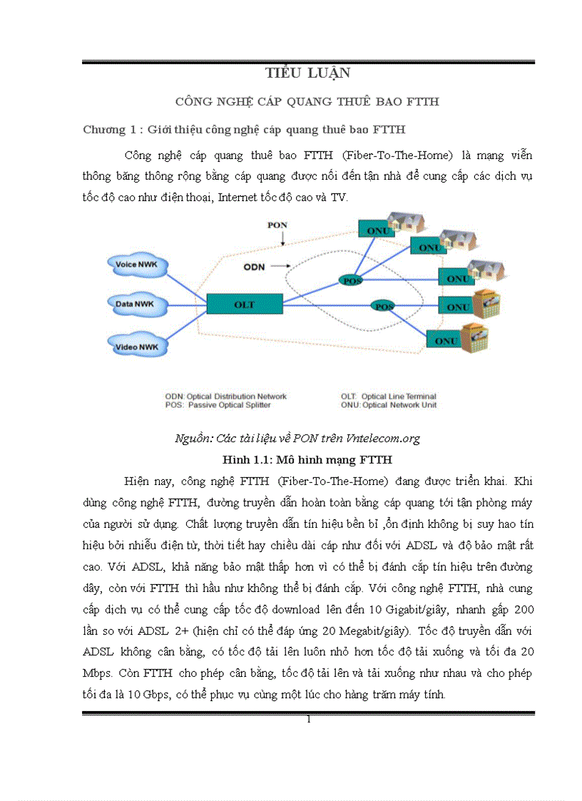 Công nghệ cáp quang FTTH