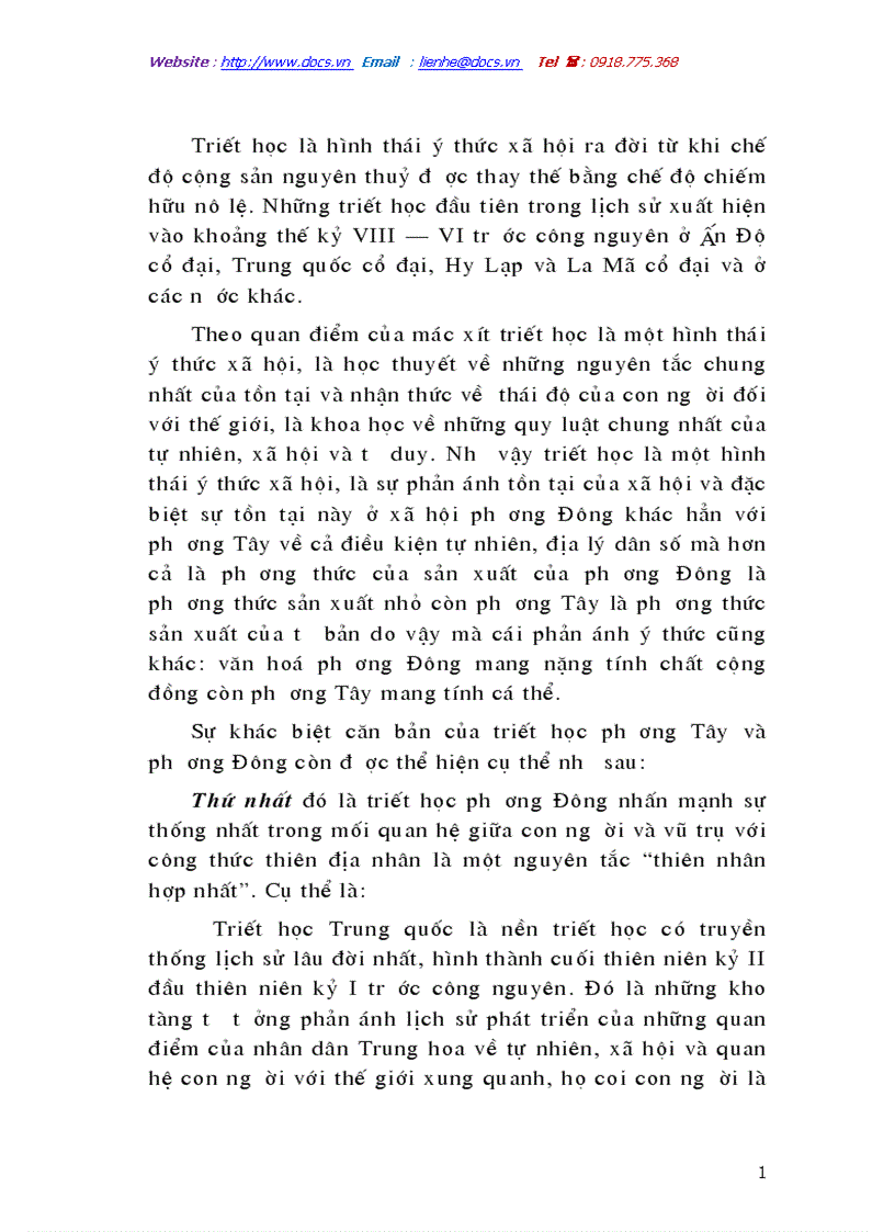 Triết học là một hình thái ý thức x hội là học thuyết về những nguyên tắc chung nhất của tồn tại