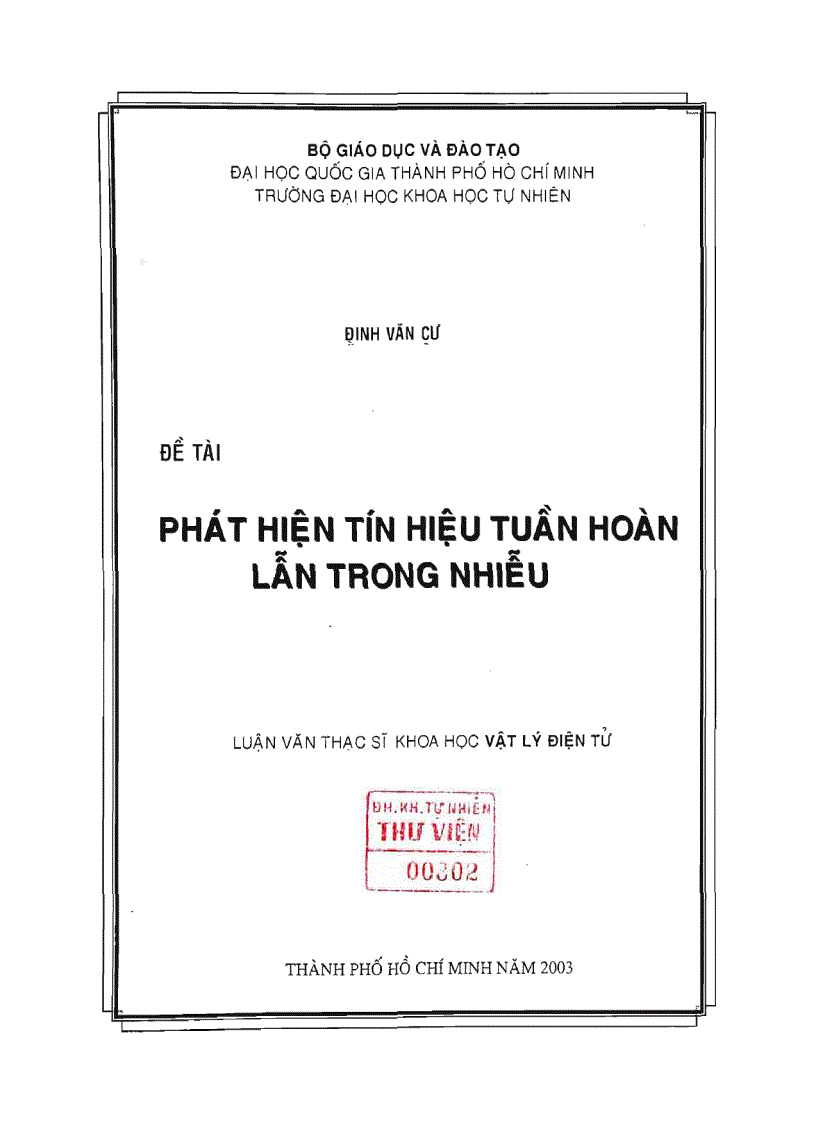 Phát hiện tín hiệu tuần hoàn lẫn trong nhiễu