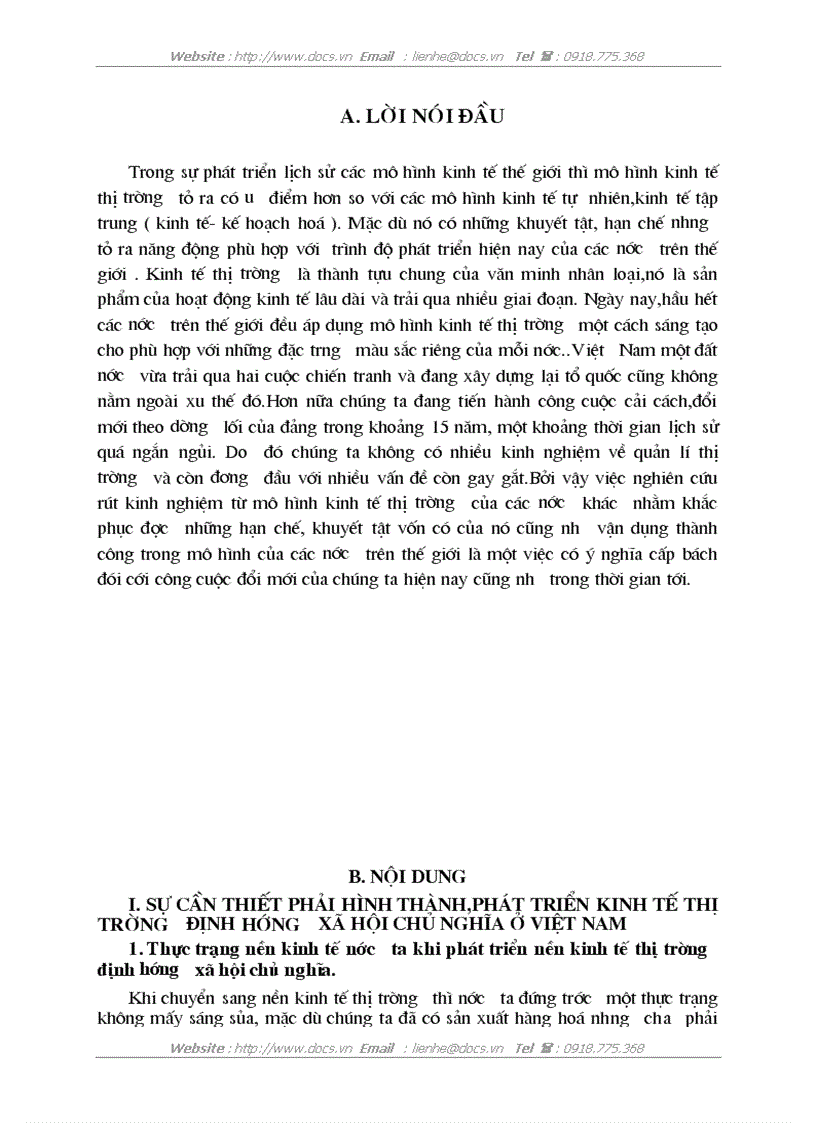 Phân tích các giải pháp phát triển kinh tế thị trường định hướng xã hội chủ nghĩa ở việt nam