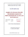 Nghiên cứu sử dụng nấm mốc trichoderma harzianum phòng bệnh héo rũ cây dưa leo do pythiumsp