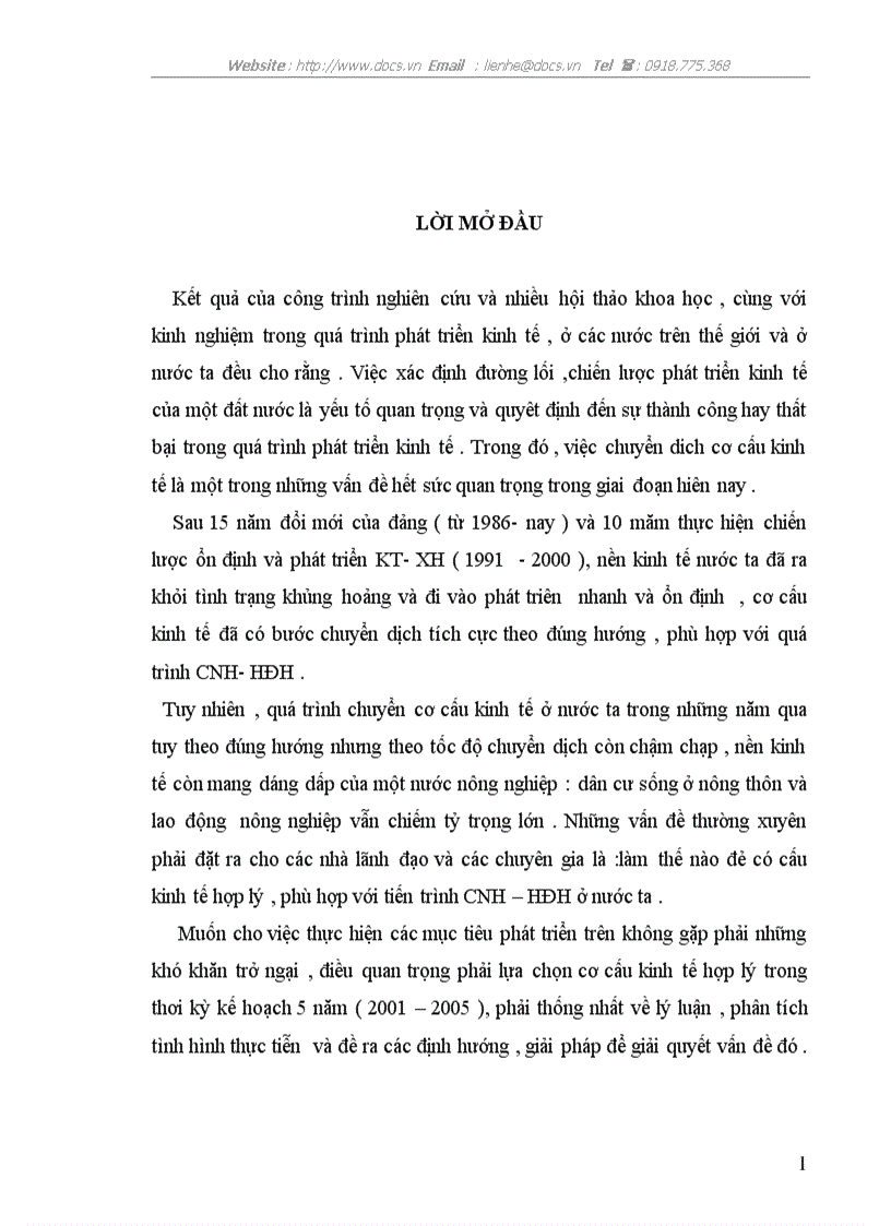 Đánh giá khái quát quá trình CDCC ngành kinh tế nước ta thời kỳ 1996 2000