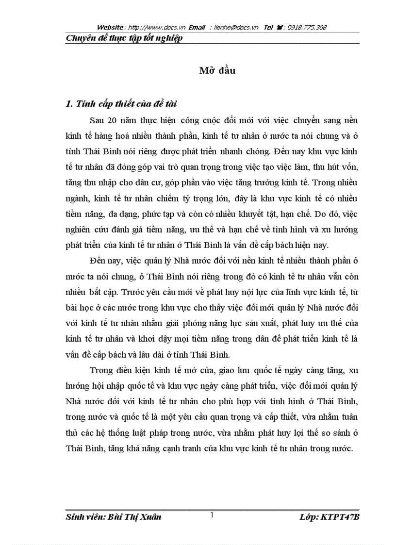 Một số giải pháp thúc đẩy phát triển kinh tế tư nhân tỉnh Thái Bình