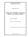 Bước đầu tìm hiểu lời thoại trong văn xuôi Vi Hồng