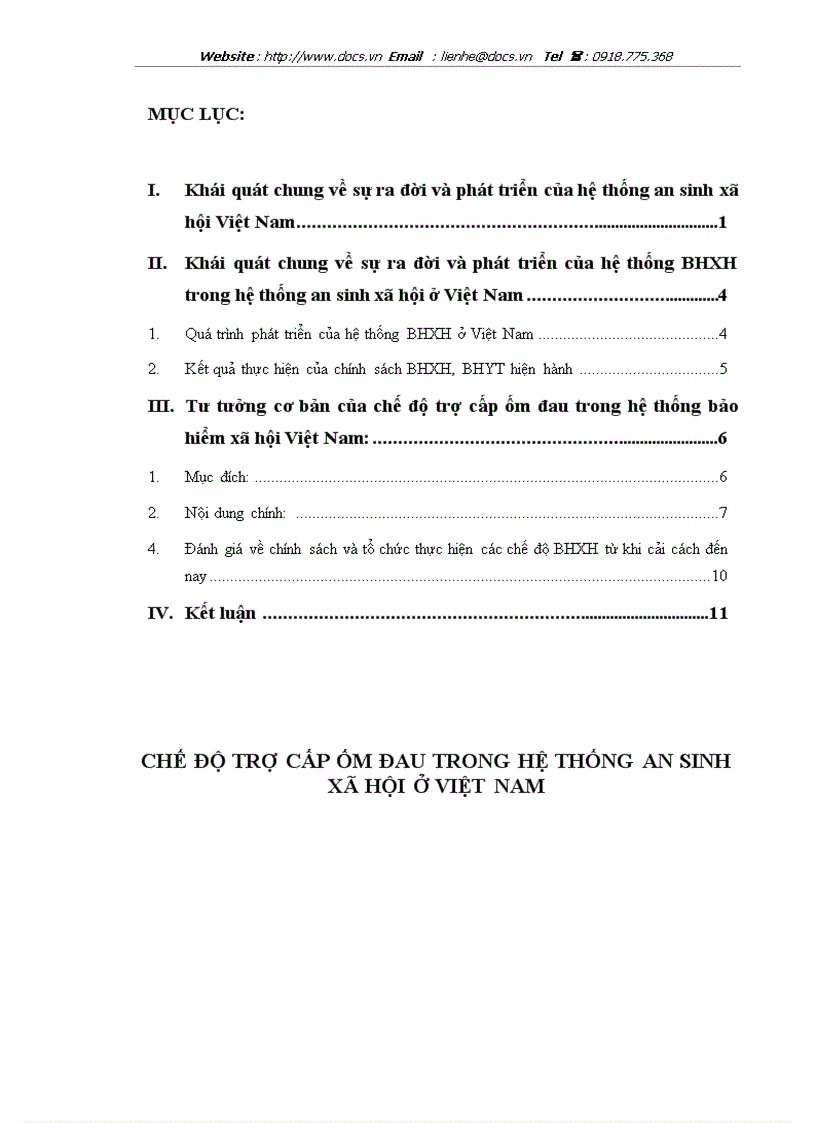 Chế độ trợ cấp ốm đau trong hệ thống an sinh xã hội ở Việt Nam lt an sinh gt