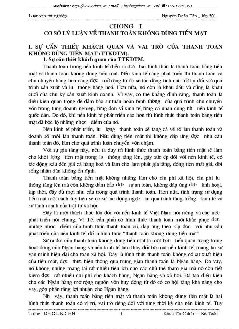 Công tác thanh toán bù trừ tại NHCT Hai bà trưng