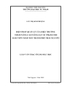 Biện pháp quản lý của Hiệu trưởng nhằm nâng cao năng lực sư phạm cho Giáo viên mầm non thành phố Thái Nguyên