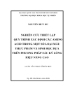 Nghiên cứu thiết lập quy trình xác định các amino acid trong một số loại mẫu thực phẩm và sinh học dựa trên phương pháp sắc ký lỏng hiệu năng cao