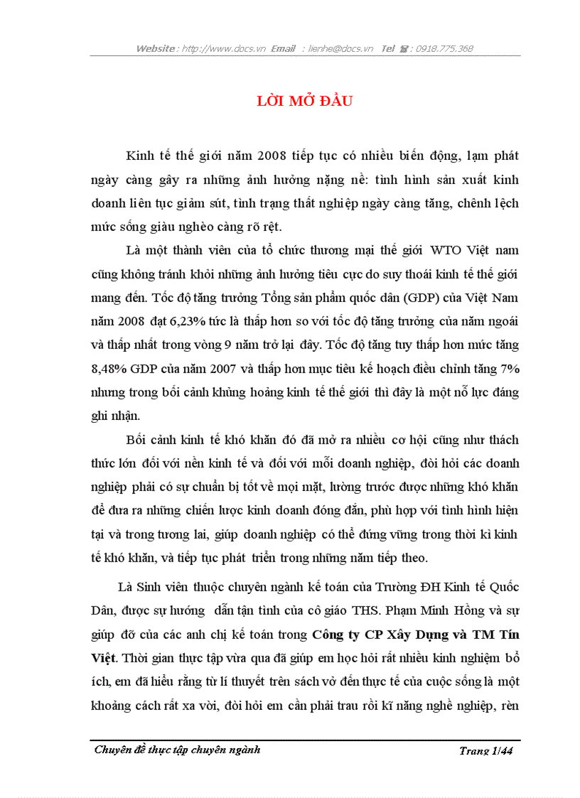 Kế toán tiền lương và các khoản trích theo lương ở Công ty Cổ phần Xây dựng và thương mại Tín Việt