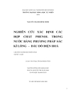 Nghiên cứu xác định các hợp chất phenol trong nước bằng phương pháp sắc kí lỏng đầu dò điện hóa