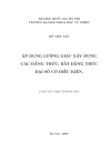 Áp dụng lượng giác xây dựng các đẳng thức bất đẳng thức đại số có điều kiện