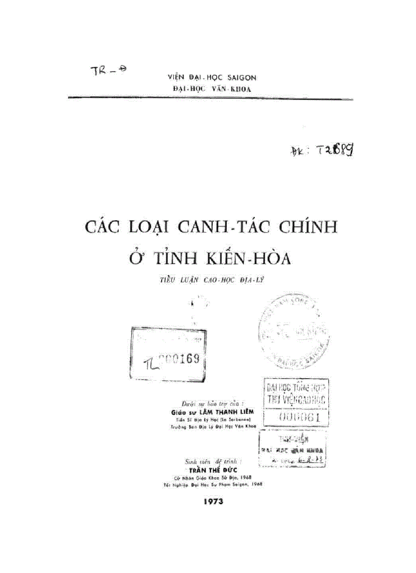 Các loại canh tác chính ở tỉnh kiến hòa