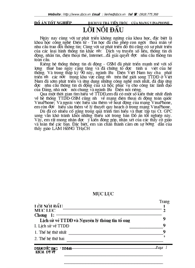 Hệ thống PPS trong mạng VinaPhone