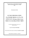 Sự thay đổi hàm lượng flavonoid trong lá của cây chùm ngây Moringa oleifera Lam theo các giai đoạn phát triển