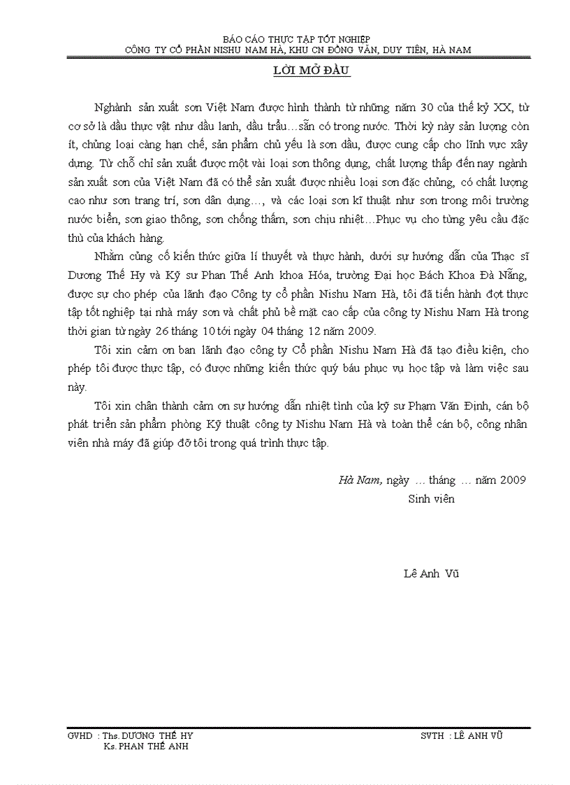 Công ty Nishu Nam Hà